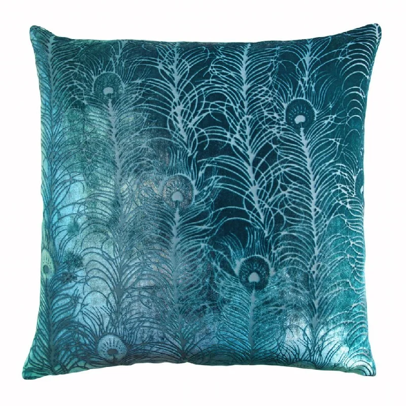 Silk Pillows for Smooth Skin and HairPacific Peacock Feather Throw Pillow