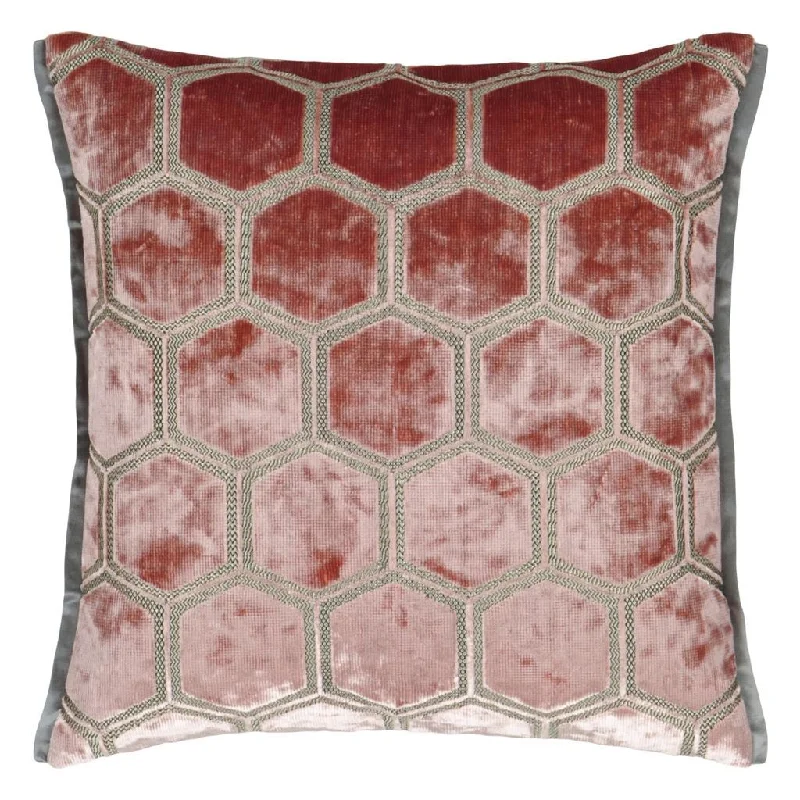 Plush Pillows for a Cozy BedDesigners Guild Manipur Coral Pillow