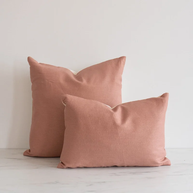 Kids Pillows with Fun DesignsDusty Rose Linen Pillow Cover