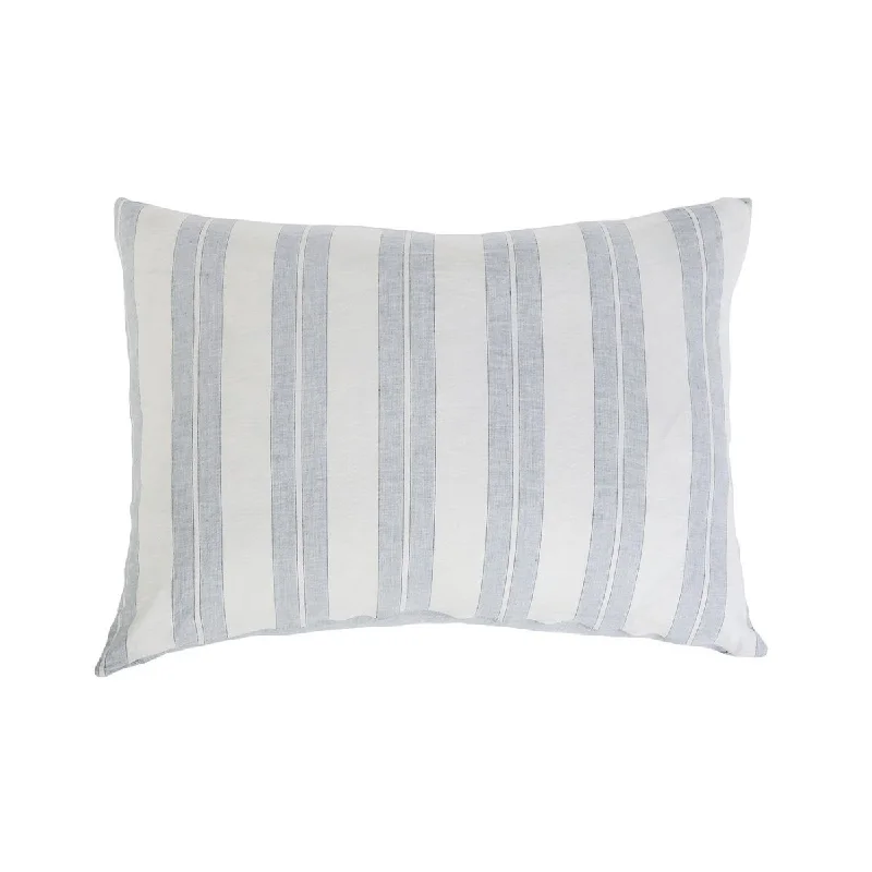 Travel Pillows for Long JourneysCarter Ivory & Denim Big Pillow by Pom Pom at Home