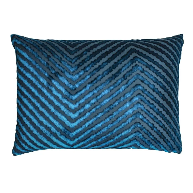 Decorative Pillows for Living Room MakeoverCobalt Black Chevron Pillow by Kevin O'Brien Studio