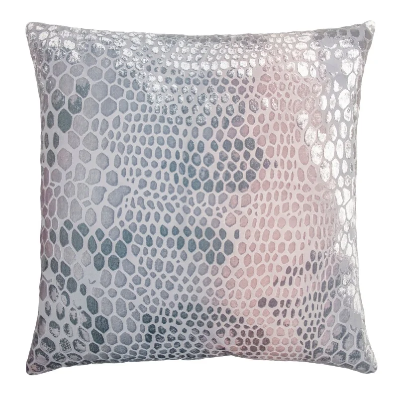 Square Pillows for Modern Home DecorSnakeskin Moonstone Velvet Pillow by Kevin O'Brien Studio