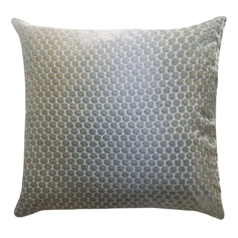 Hypoallergenic Pillows for Allergy SufferersDots Nickel Velvet Pillow by Kevin O'Brien Studio