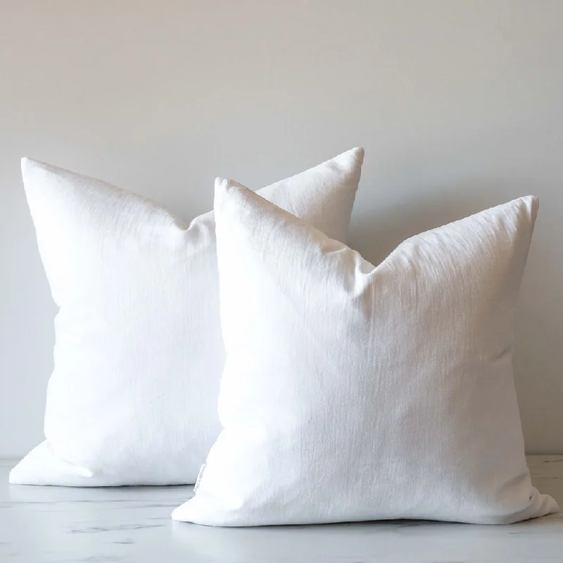 Kids Pillows with Fun DesignsWhite Linen Pillow Cover