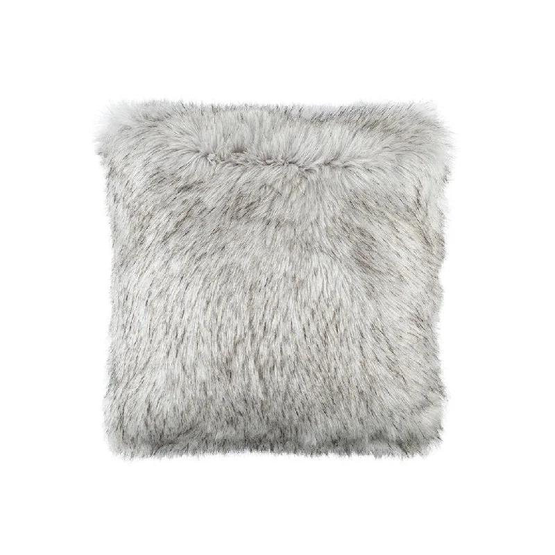 Memory Foam Pillows for Neck SupportSilver Faux Fur Euro Pillow by Lili Alessandra