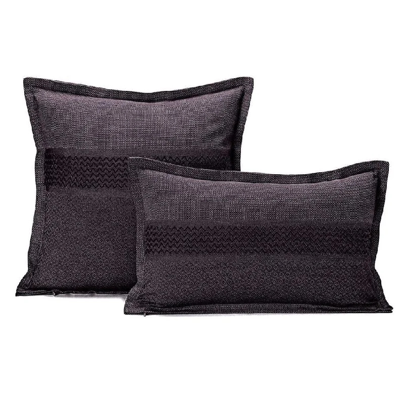 Square Pillows for Modern Home DecorSlow Life Carbon Pillow by Le Jacquard Français