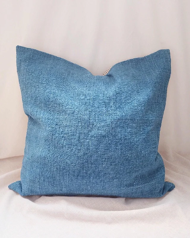 Round Pillows for Boho-Style InteriorsBea Indigo Handwoven Pillow Cover