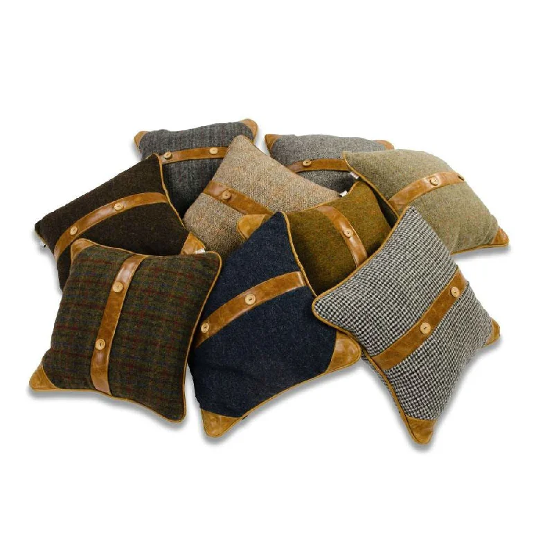 Feather Pillows for a Luxurious SleepBelt and Button Cushions - Harris Tweed