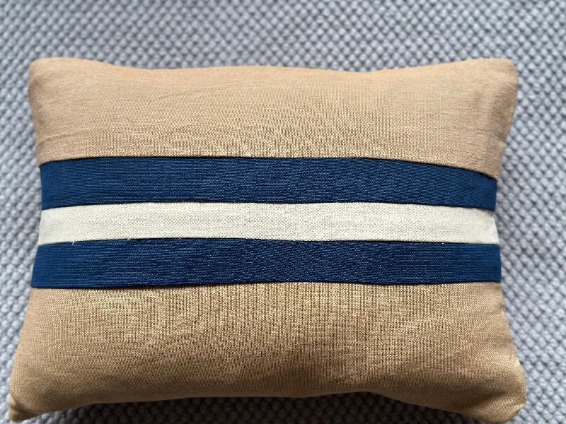 Down Alternative Pillows for Ethical ChoicesColorful Stripe Throw Pillows, Lumbar Modern Blue Neutral Boho Throw Pillow for Cozy Home, Lumbar Decorative Pillow Covers by Snazzy living