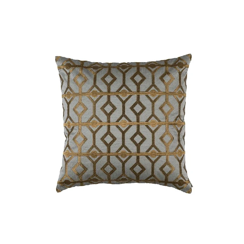 Bolster Pillows for Sofa DecorationKylie Pewter & Gold Pillow by Lili Alessandra