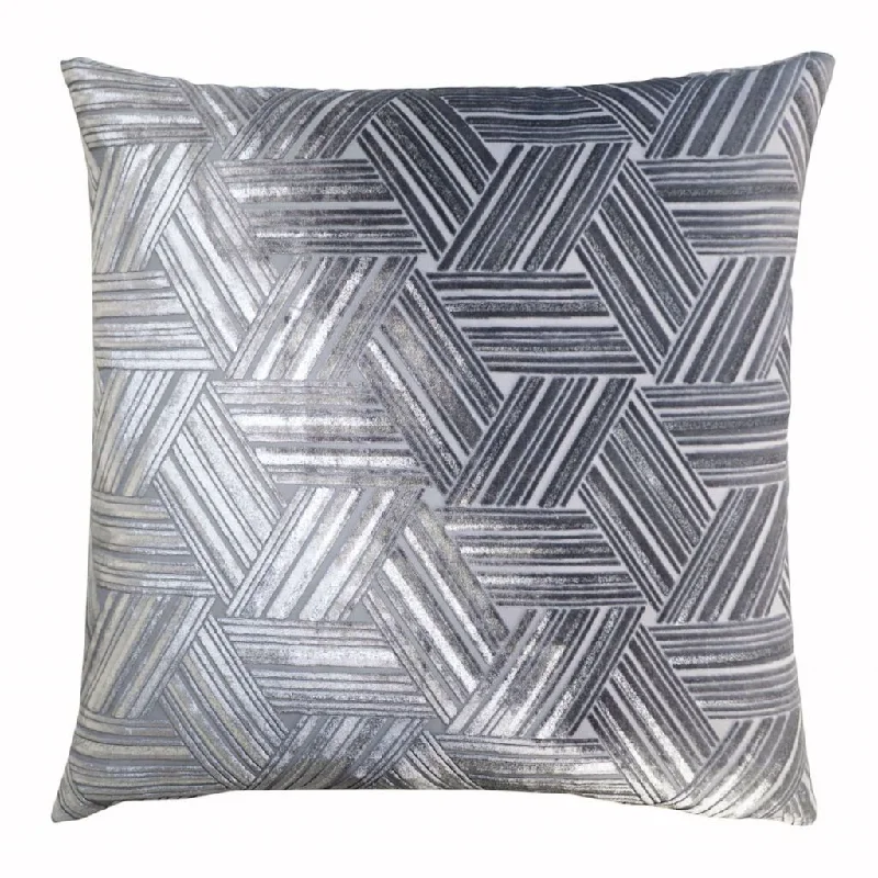 Silk Pillows for Smooth Skin and HairSilver Entwined Velvet Pillow by Kevin O'Brien Studio