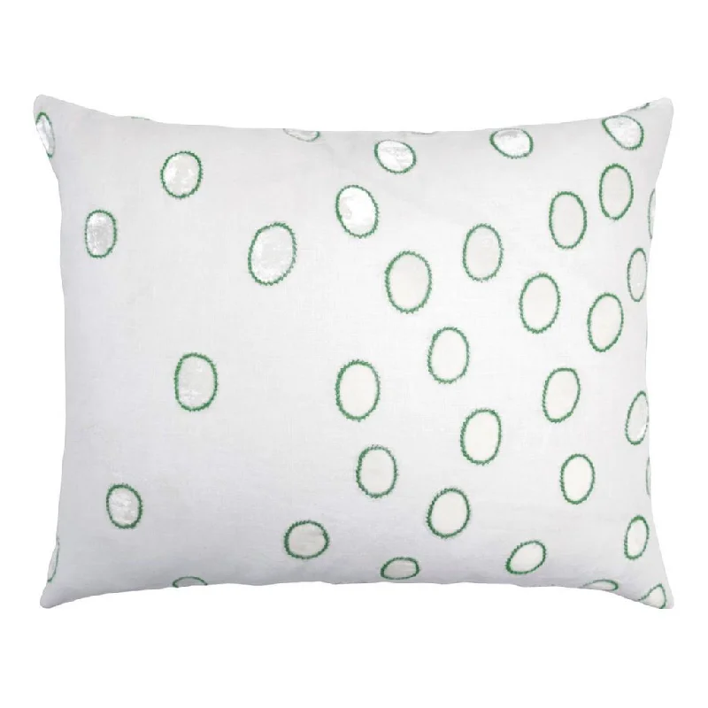 Square Pillows for Modern Home DecorGrass Ovals Velvet Appliqué Pillow by Kevin O'Brien Studio