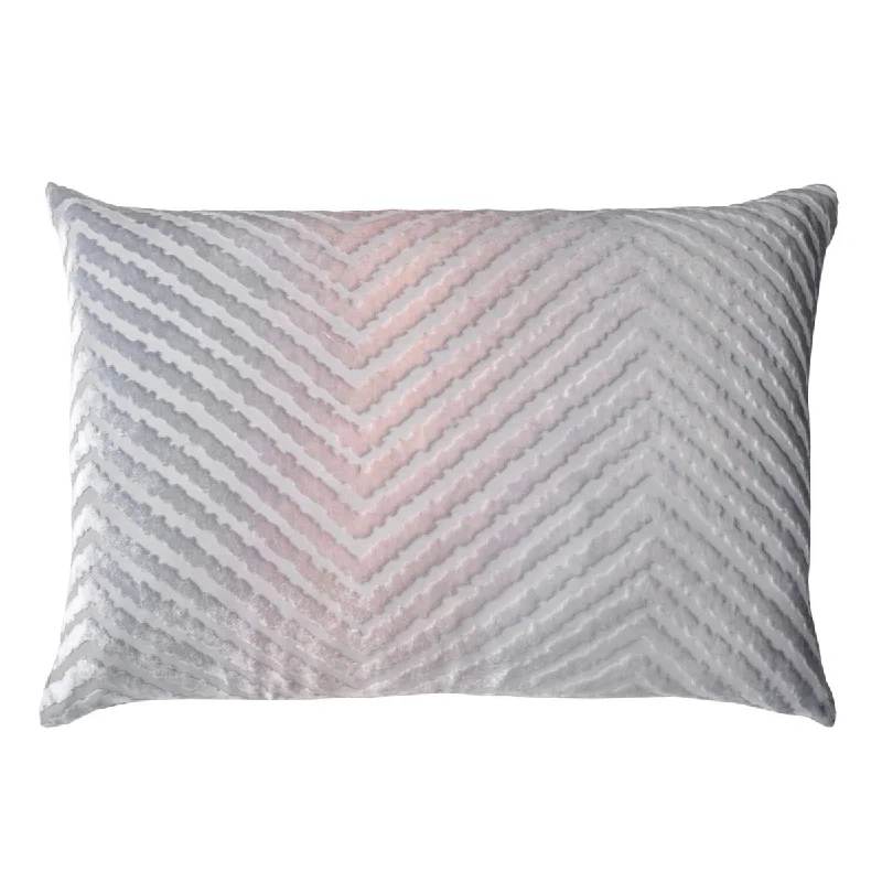 Square Pillows for Modern Home DecorMoonstone Chevron Velvet Pillows by Kevin O'Brien Studio