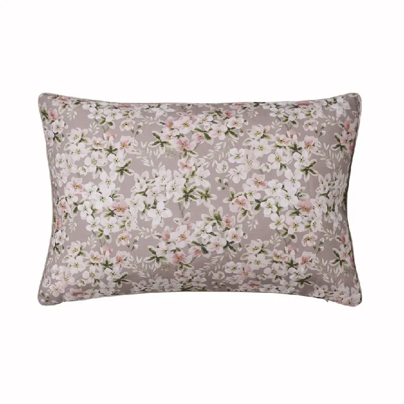 Cotton Pillows for Natural ComfortBloom Beige Pink Pillow Cover by Alexandre Turpault