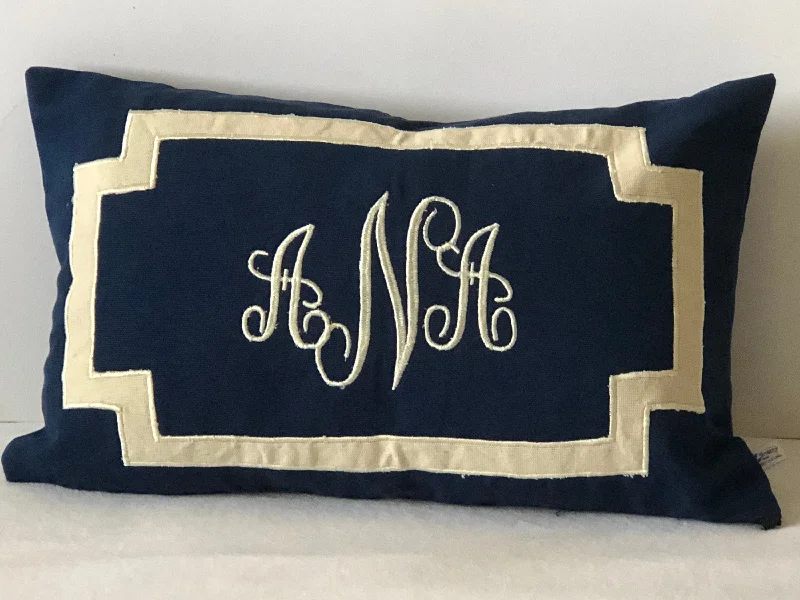 Bolster Pillows for Sofa DecorationWedding Gift, Monogrammed Lumbar Pillows, Lumbar Decorative Pillows