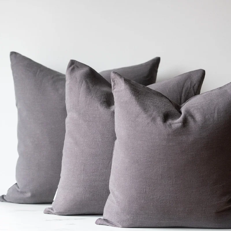 Feather Pillows for a Luxurious SleepCharcoal Linen Pillow Cover