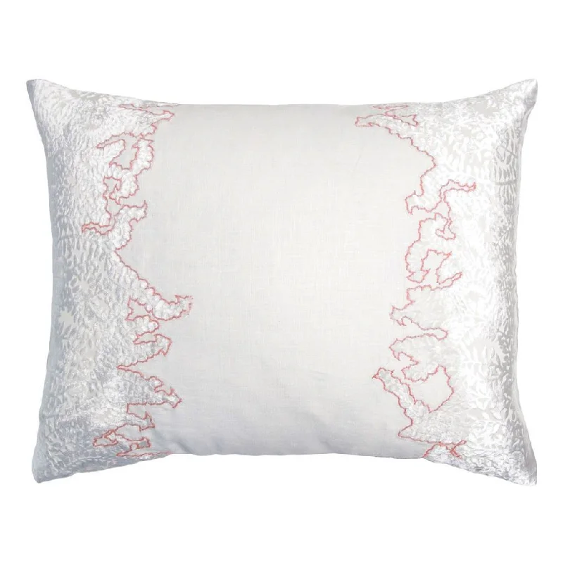 Memory Foam Pillows for Neck SupportWhite & Apricot Ferns Pillow by Kevin O'Brien Studio