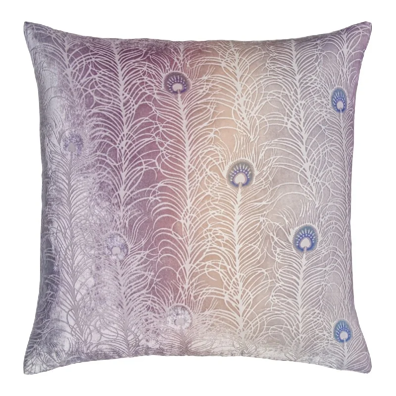 Cotton Pillows for Natural ComfortOpal Peacock Feather Pillow by Kevin O'Brien Studio