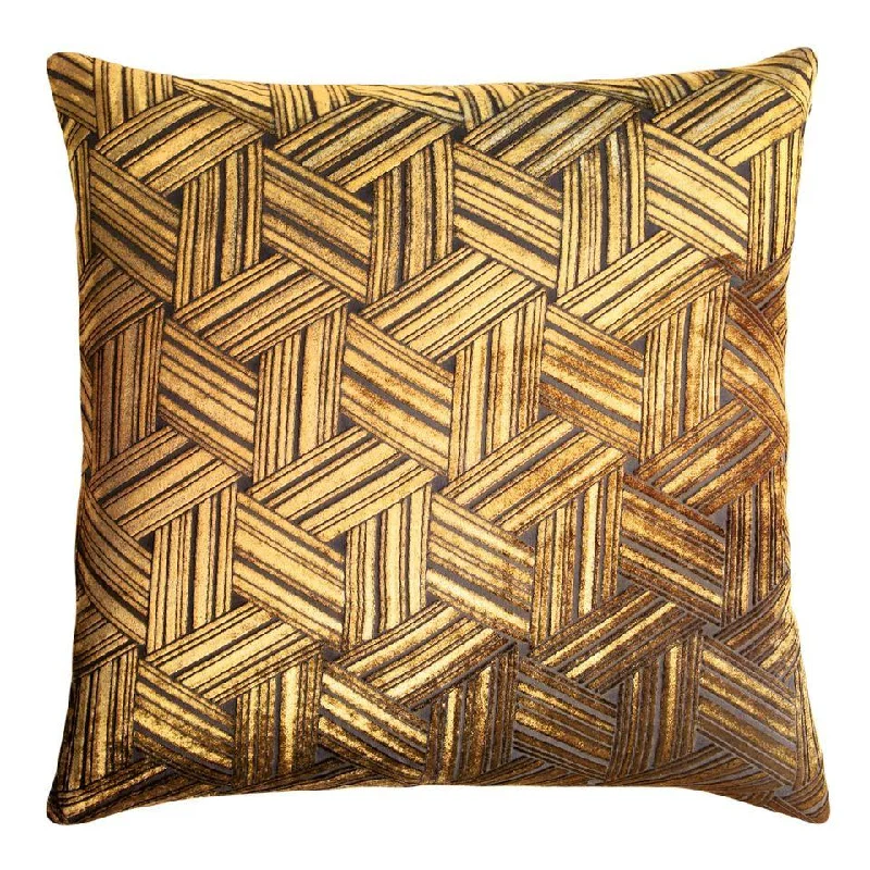 Silk Pillows for Smooth Skin and HairCopper Ivy Entwined Velvet Pillow by Kevin O'Brien Studio