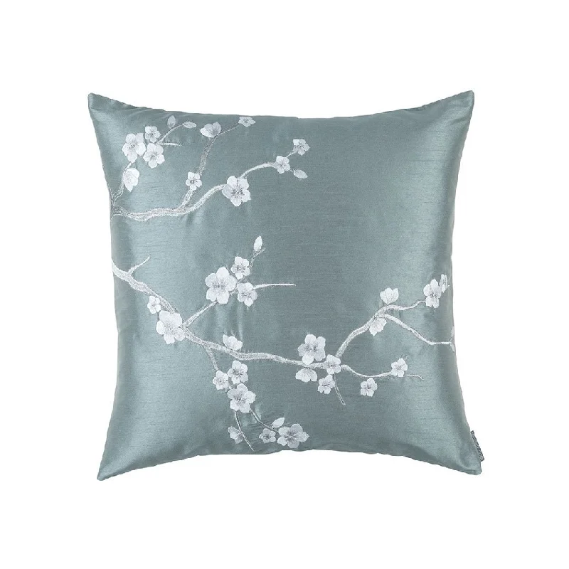 Velvet Pillows for a Touch of EleganceBlue Blossom Pillows by Lili Alessandra