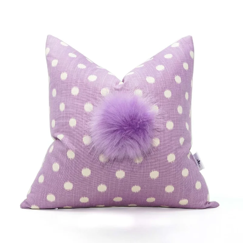 Lumbar Support Pillows for Car SeatsPurple Party Signature pom pillows™ 16" x 16"