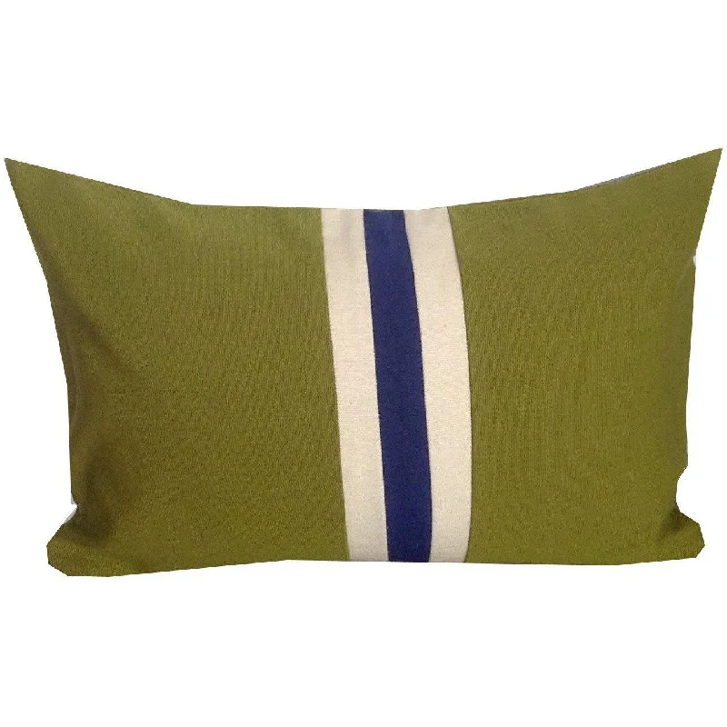 Orthopedic Pillows for Back Pain ReliefGreenOlive Green, Cream and Navy pillow 12"x18"'Rectangle Color Pillows