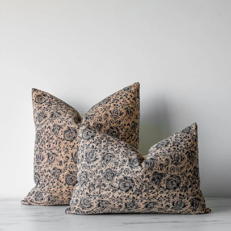 Square Pillows for Modern Home DecorAgnes Block Print Pillow Cover