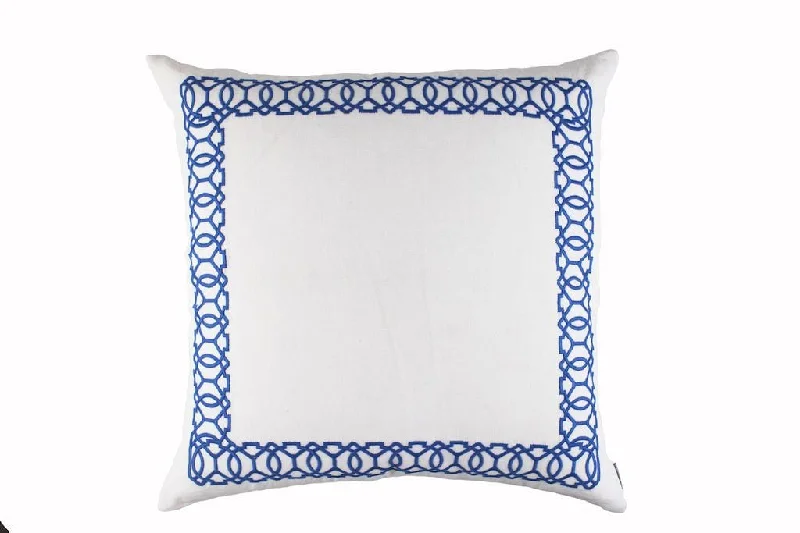 Pregnancy Pillows for Expectant MothersMagic White & Azure Euro Pillow by Lili Alessandra