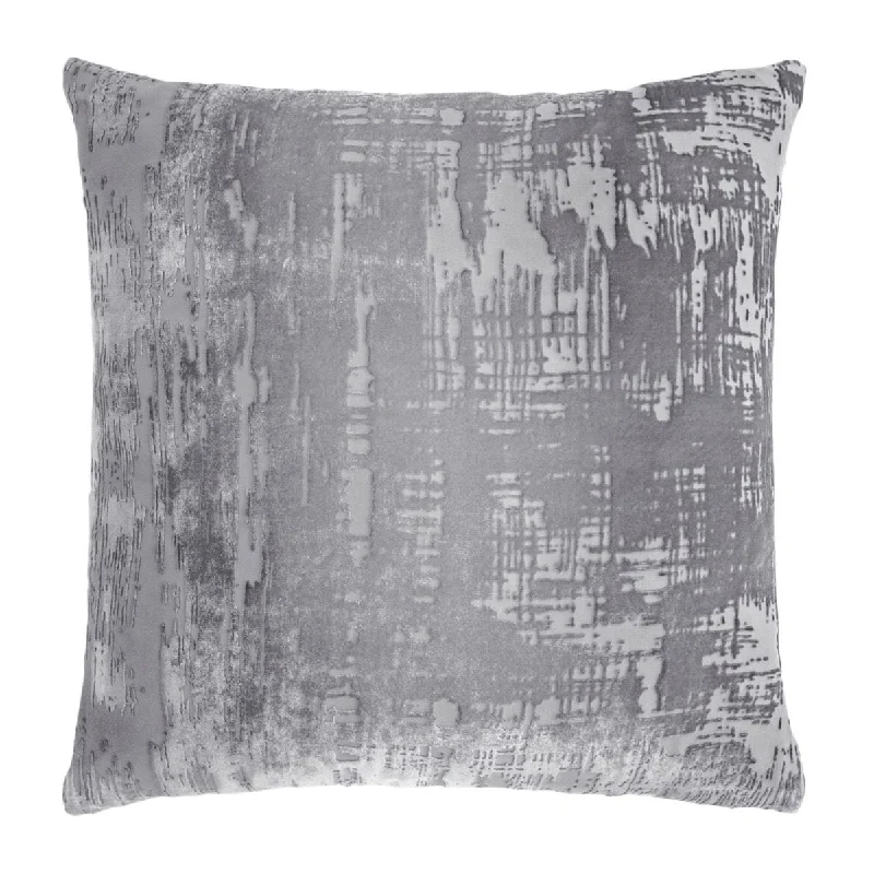 Orthopedic Pillows for Back Pain ReliefSilver Grey Brushstroke Velvet Decorative Pillows