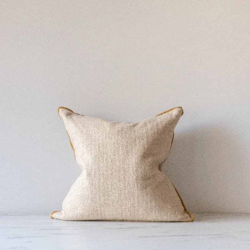 Down Alternative Pillows for Ethical ChoicesAmber Lewis x Loloi Aveline Ivory/Gold Pillow Cover