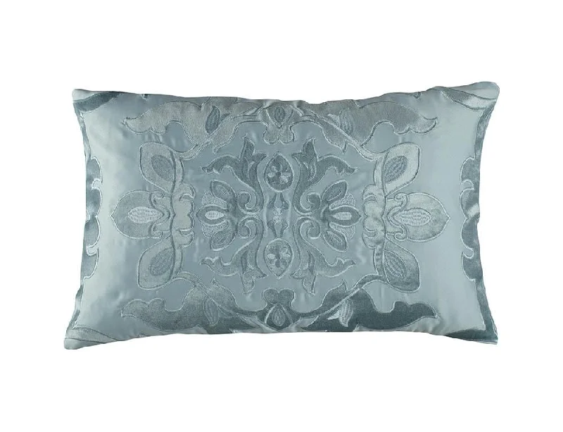 Cotton Pillows for Natural ComfortMorocco Sea Foam Lumbar Pillow by Lili Alessandra