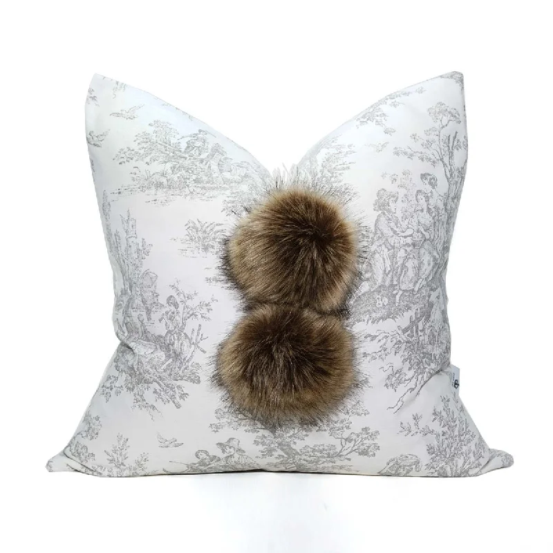 Lumbar Support Pillows for Car SeatsFrench Impressionist Signature pom pillows™ 20" x 20"