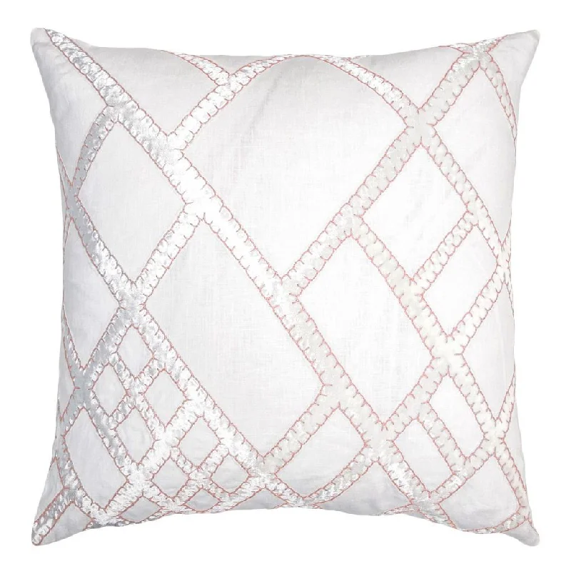 Firm Pillows for Side SleepersApricot Net Velvet Appliqué Pillow by Kevin O'Brien Studio