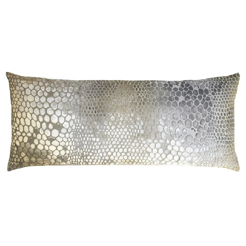 Pregnancy Pillows for Expectant MothersNickel Snakeskin Velvet Pillows by Kevin O'Brien Studio