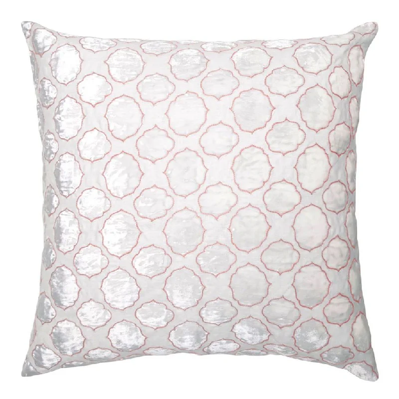 Silk Pillows for Smooth Skin and HairApricot Tile Velvet Appliqué Pillow by Kevin O'Brien Studio