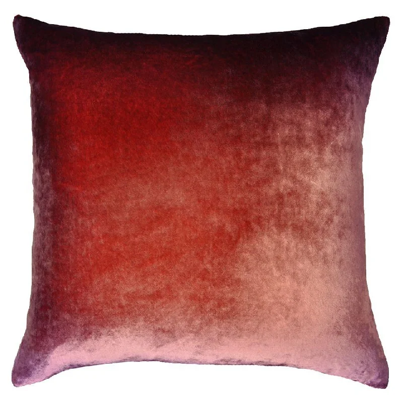 Adjustable Pillows for Customized ComfortBoysenberry Ombre Velvet Pillow by Kevin O'Brien Studio