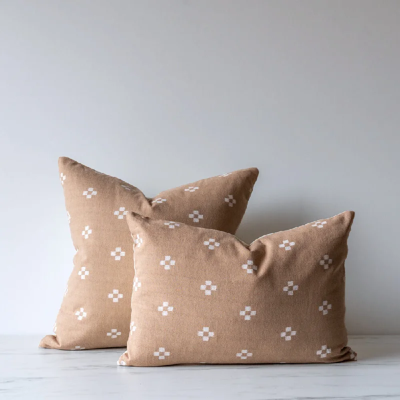 Cotton Pillows for Natural ComfortLatte Dots Pillow Cover