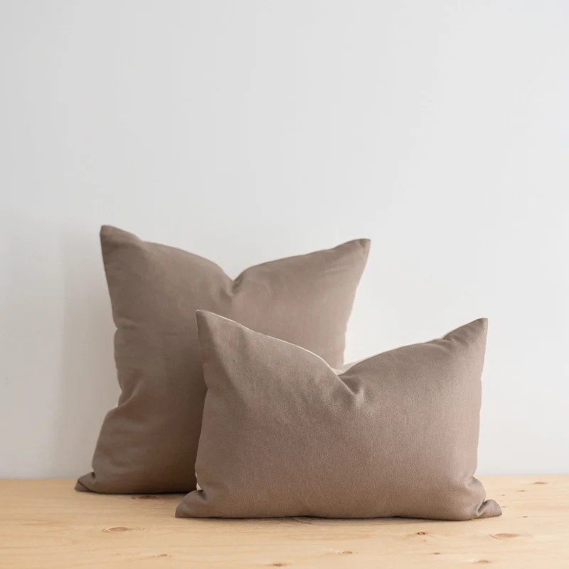 Adjustable Pillows for Customized ComfortGreige Linen Pillow Cover