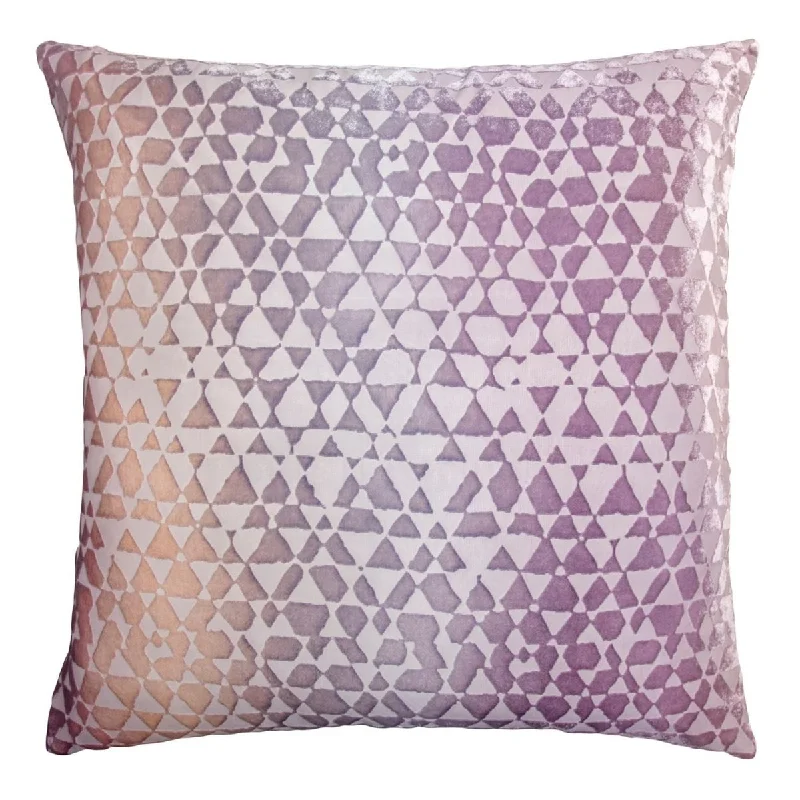 Cotton Pillows for Natural ComfortOpal Triangles Velvet Pillow by Kevin O'Brien Studio