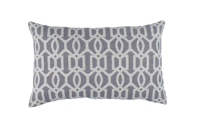 Adjustable Pillows for Customized ComfortBracelet Grey Large Boudoir Pillow by Lili Alessandra