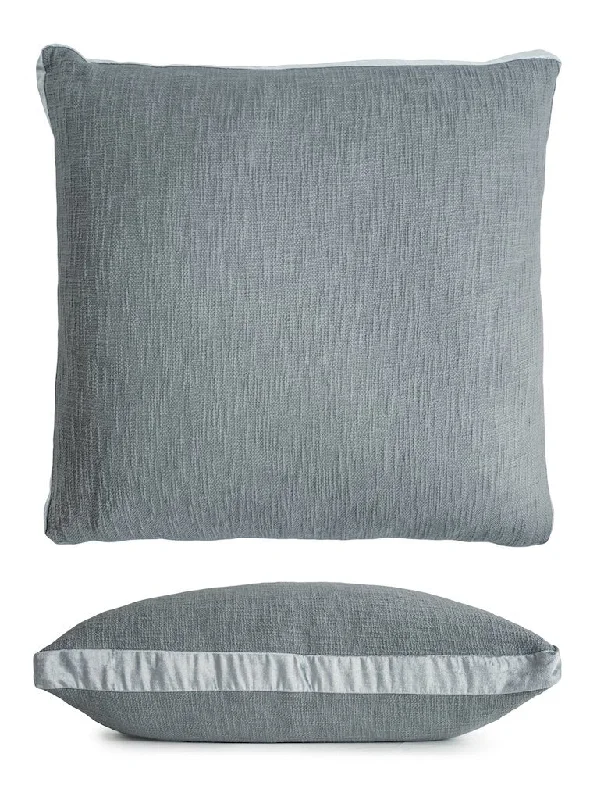 Velvet Pillows for a Touch of EleganceChunky Weave Mineral Euro Sham by Kevin O'Brien Studio