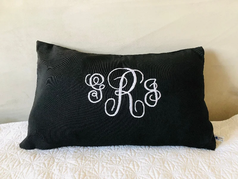 Orthopedic Pillows for Back Pain ReliefMonogram Lumbar Pillow Cover, Monogram Personalzied Gifts for Birthday