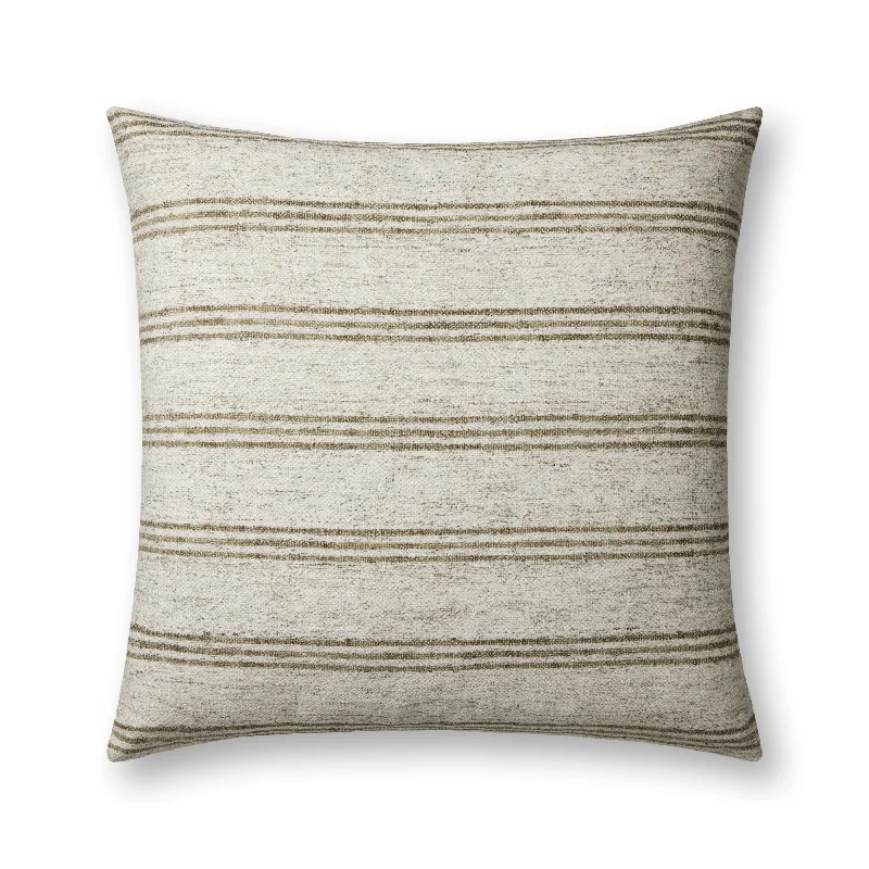 Firm Pillows for Side SleepersAmber Lewis x Loloi Zephyr Ivory Olive Pillow