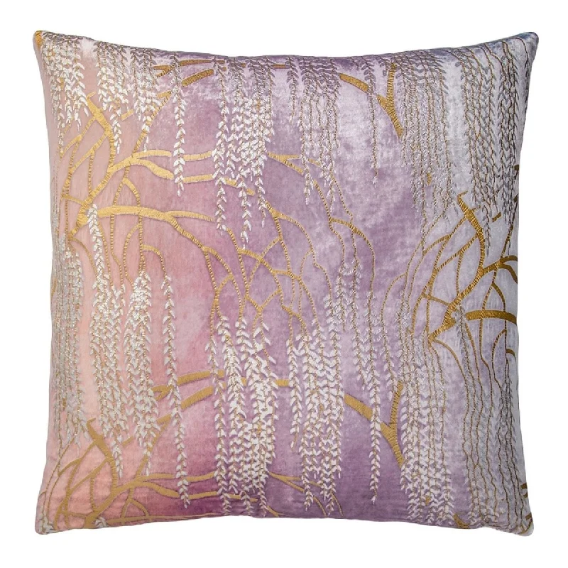 Square Pillows for Modern Home DecorOpal Willow Metallic Pillow by Kevin O'Brien Studio