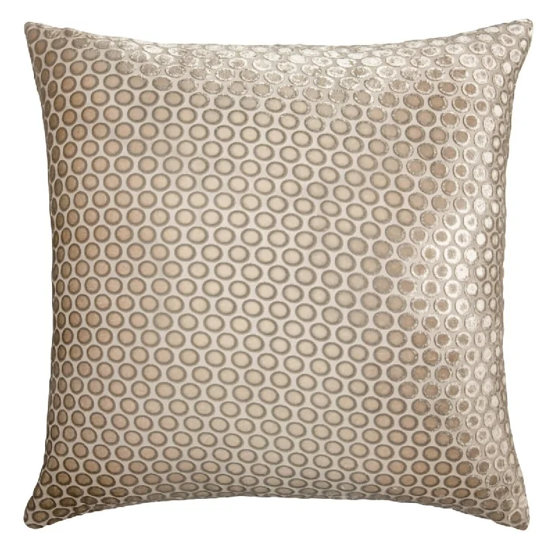 Silk Pillows for Smooth Skin and HairLatte Dots Velvet Pillow by Kevin O'Brien Studio