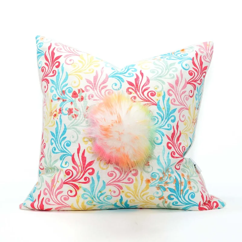 Pregnancy Pillows for Expectant MothersRainbow Signature pom pillows™ 16" x 16"