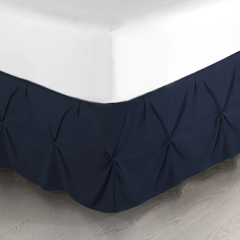 Bed skirts for beds with a slatted frame14" Drop Dust Ruffle Pinch Pleat Bed Skirt in Queen Size