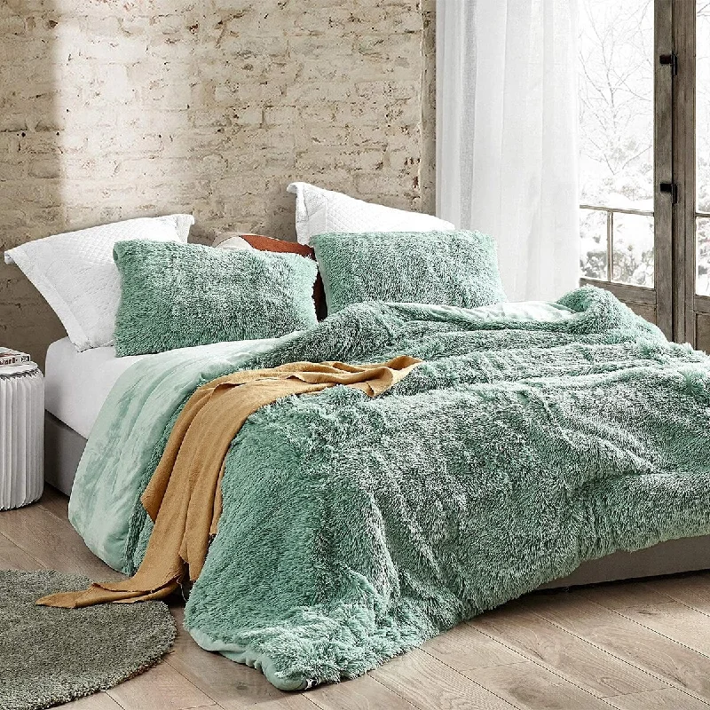 Microfiber - filled comforters that are lightweight and easy to care forAre You Kidding? - Coma Inducer® Oversized Comforter - Duck Egg