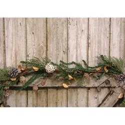 Bed skirts for beds with a leather - upholstered frameBirch Cone Pod & Glitter Rattan Ball Garland