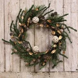 Bed skirts for beds with a rectangular frameBirch Cone Pod & Glitter Rattan Ball Pine Wreath